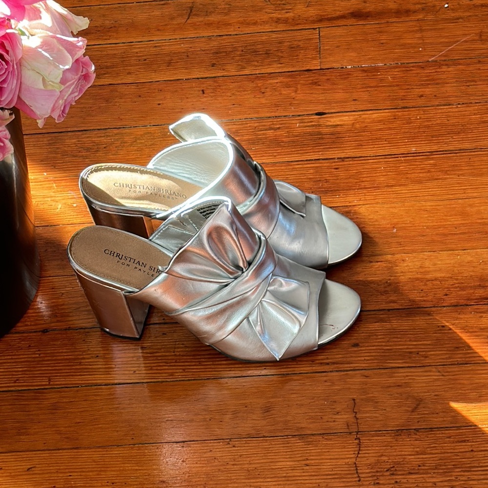 Christian Soriano for Payless Silver platform heels